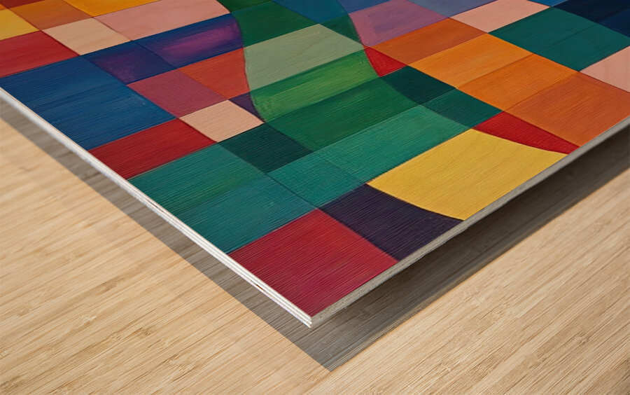 Chromatic Currents AB92C3 55 Wood print