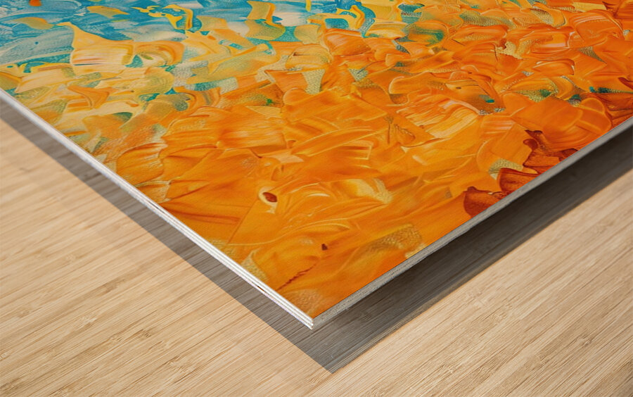 Chromatic Currents Y23K7D 49 Wood print