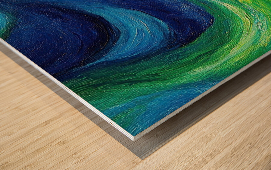 Chromatic Currents Y59H3N 55 Wood print