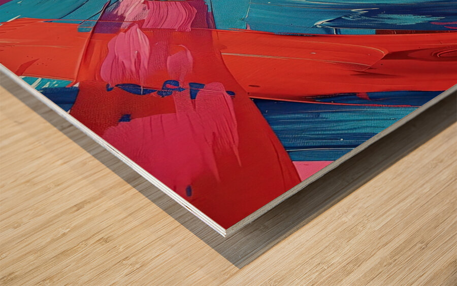 Chromatic Currents Y92H7N 58 Wood print