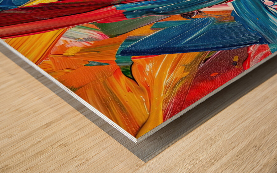 Chromatic Dance 7892B 45 Wood print