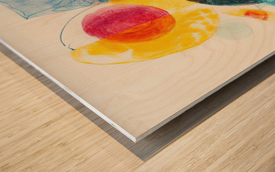 Chromatic Dance 7H29NP 47 Wood print