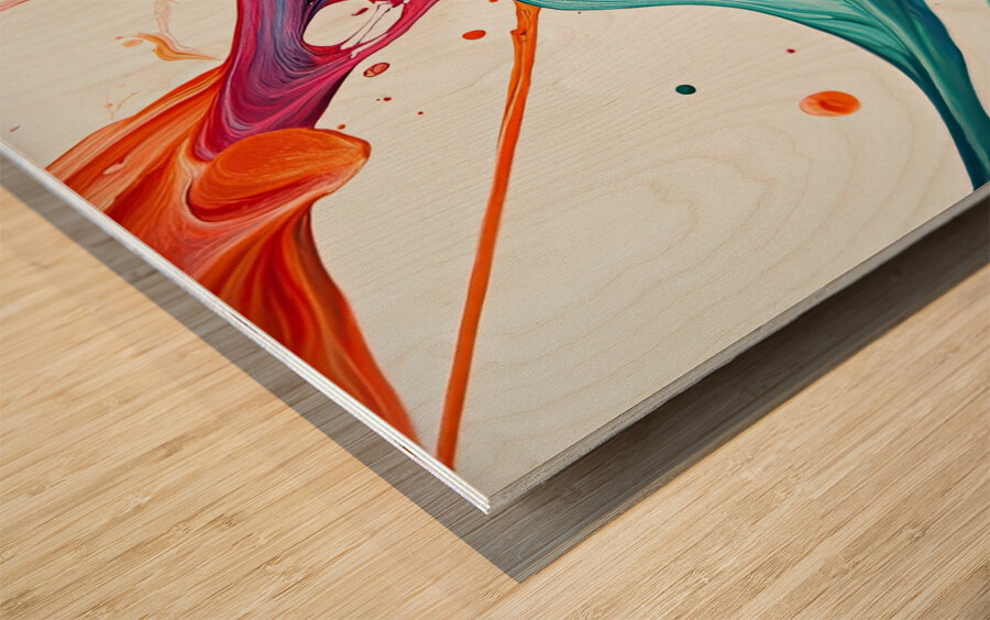 Chromatic Dance 48H9N2 60 Wood print