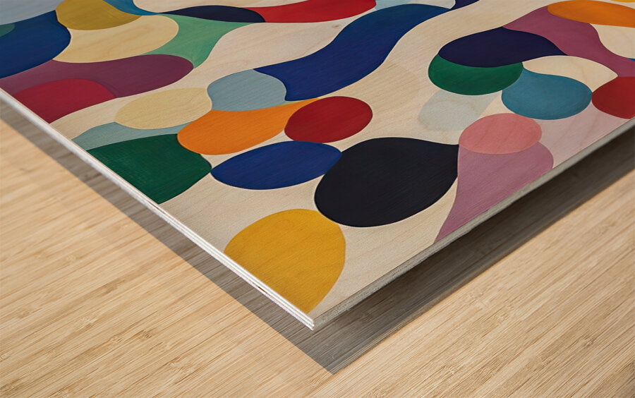 Chromatic Dance 48H9P2 57 Wood print