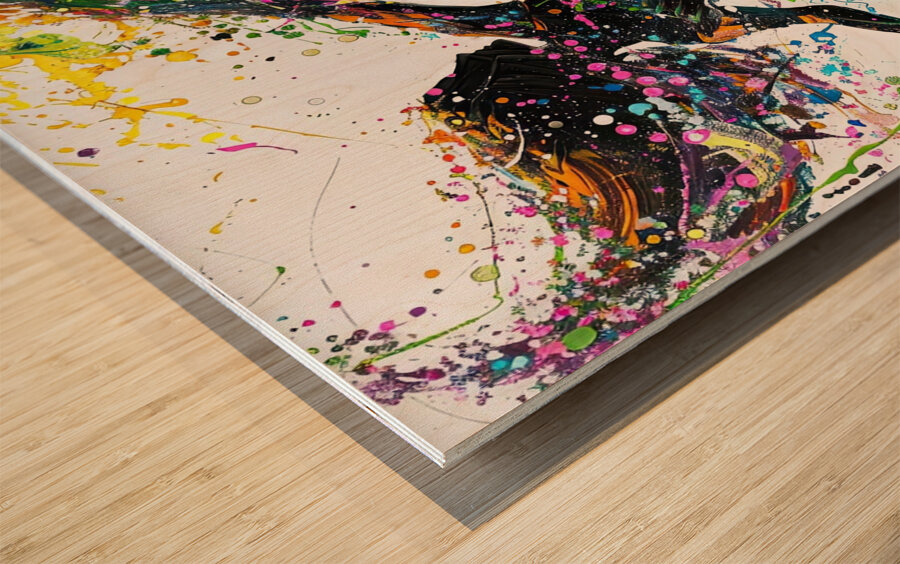 Chromatic Dance Fusion 8H3N2Z 63 Wood print