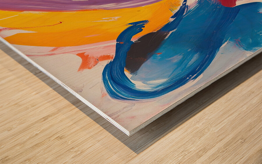 Chromatic Dance JH92N3 57 Wood print