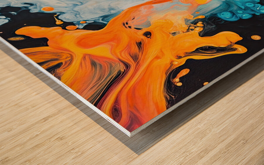 Chromatic Dance KH9N5P 60 Wood print