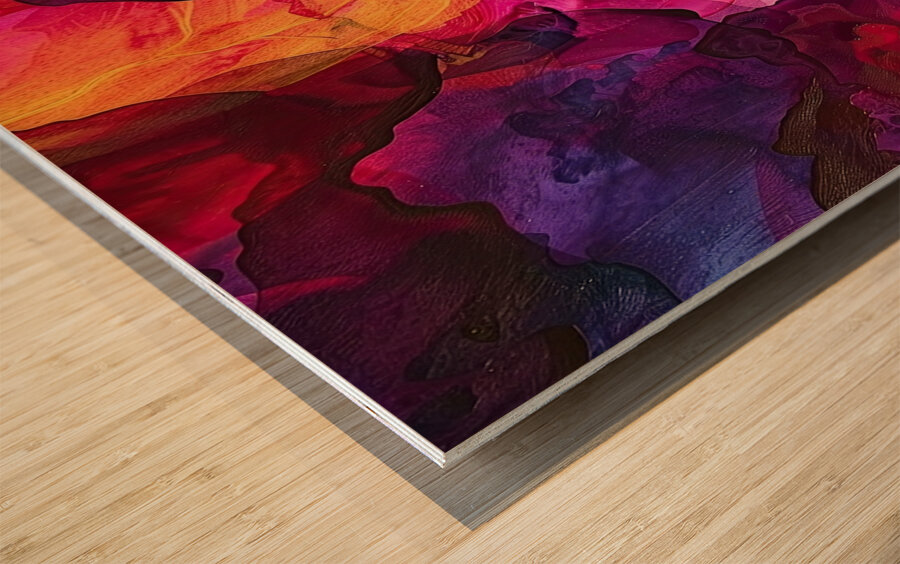 Chromatic Fusion 489ZNJ 60 Wood print