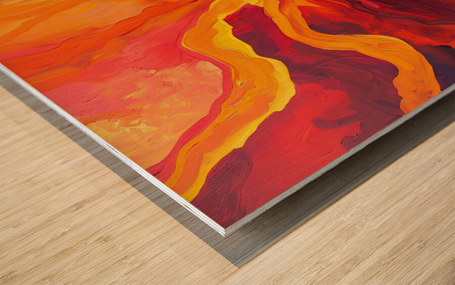 Chromatic Fusion Y98H7N 57 Wood print