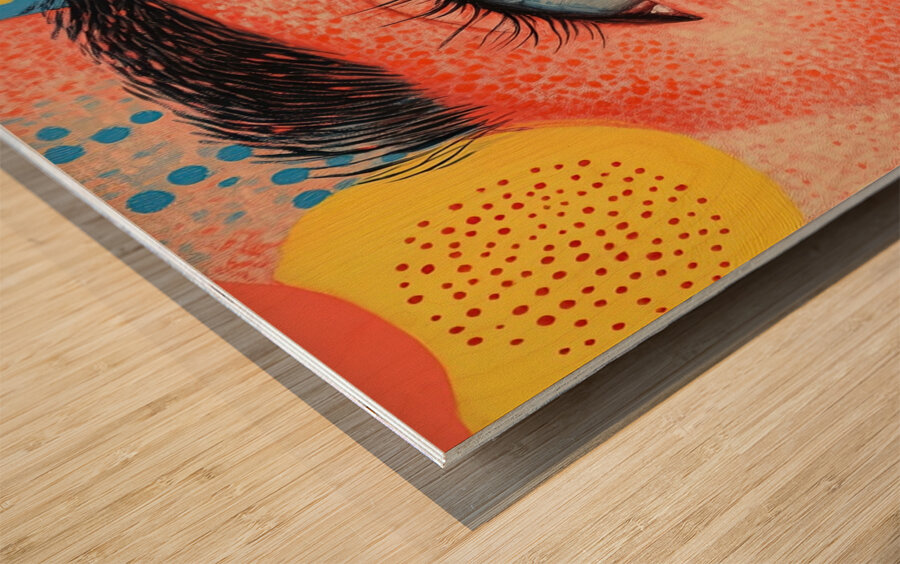 Chromatic Gaze 2P3H9N 57 Wood print