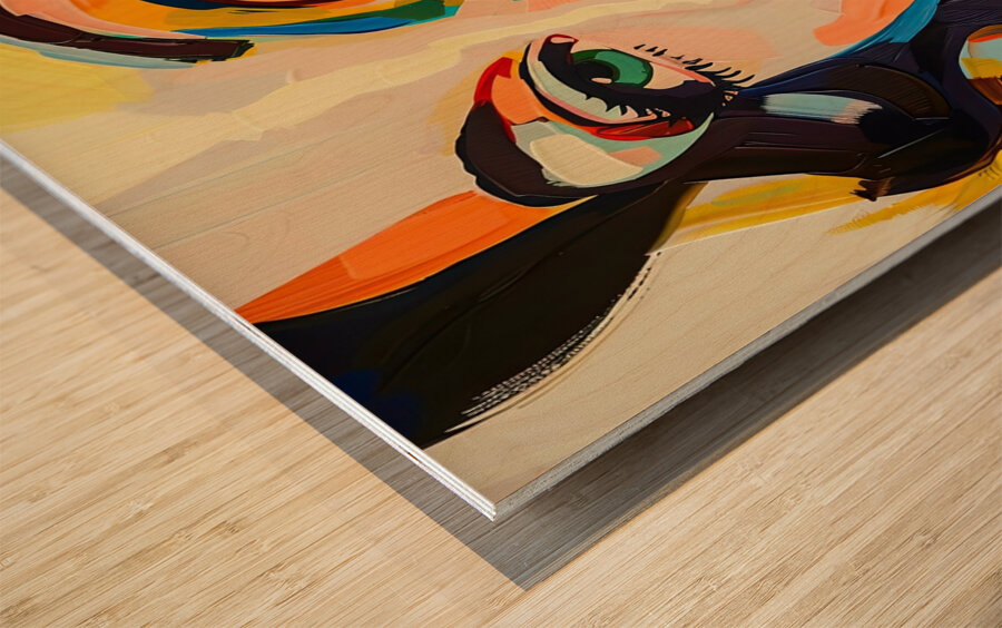 Chromatic Gaze 2P3H9N 59 Wood print