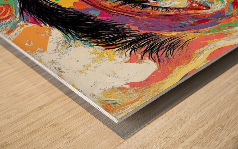 Chromatic Gaze JH92N3 55 Wood print