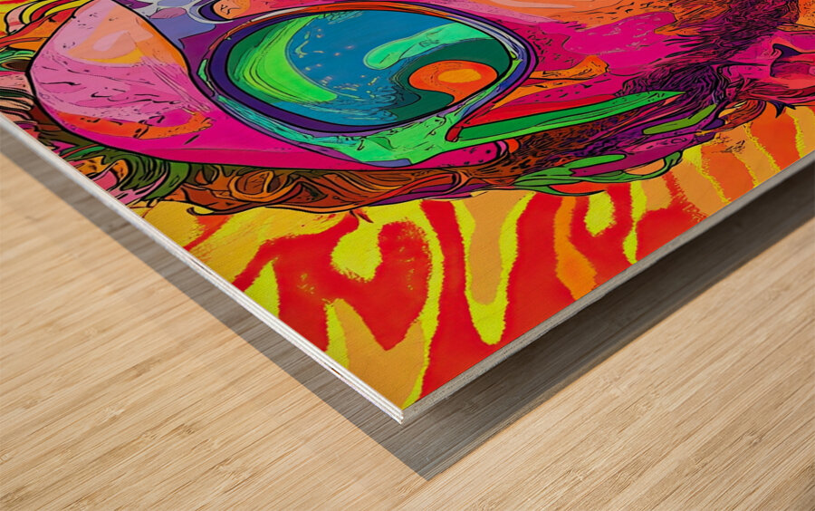 Chromatic Gaze Y59H2N 55 Wood print