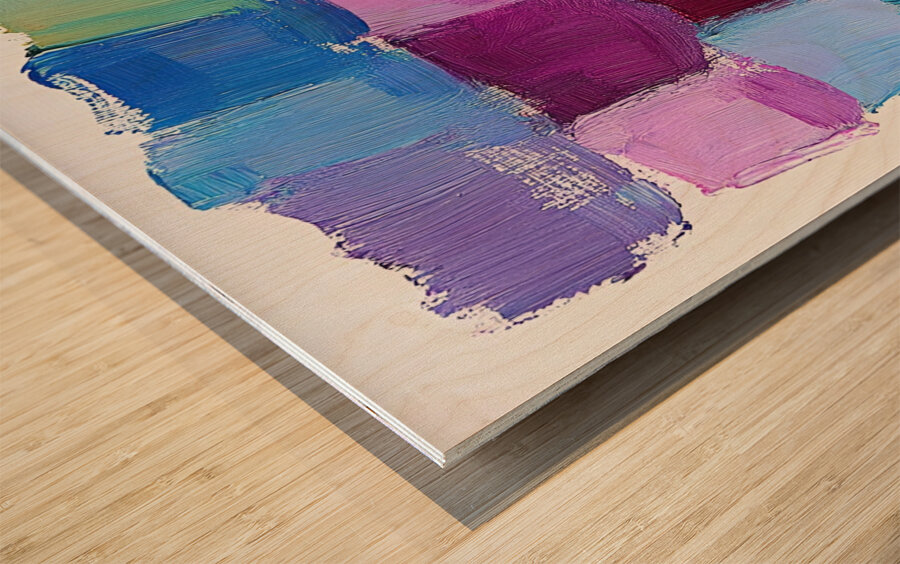 Chromatic Harmony Study 29HBNP 45 Wood print