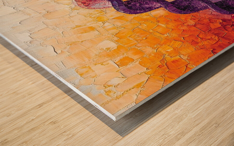 Chromatic Helix Ascent 7P3HN9 65 Wood print