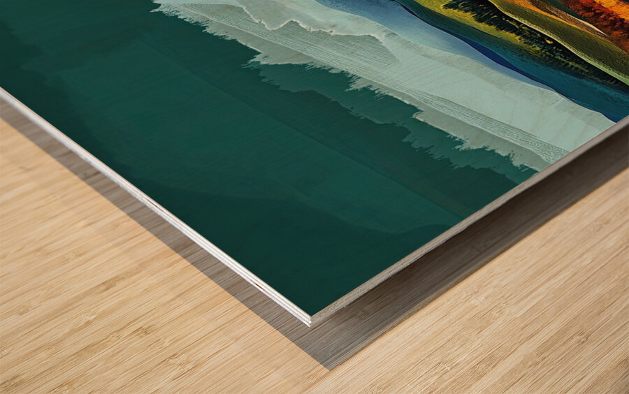 Chromatic Hills 794DN2 55 Wood print