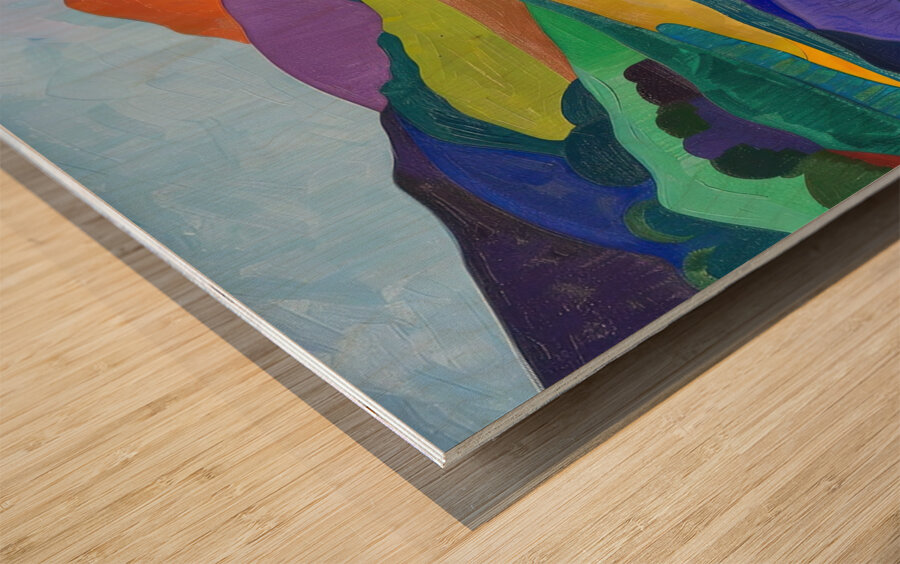 Chromatic Hills 7924B 45 Wood print