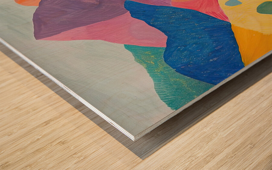 Chromatic Hills 7P49B2 45 Wood print