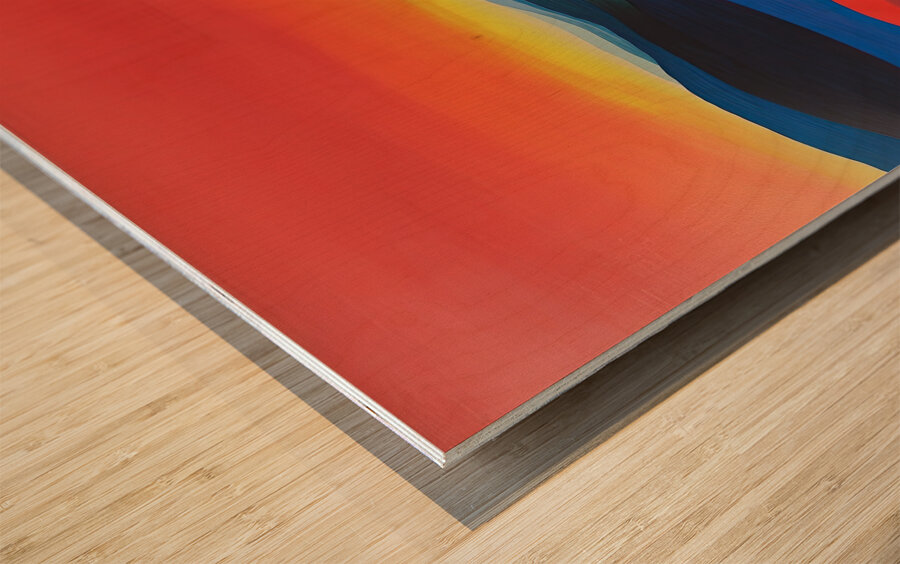 Chromatic Horizons 2P3H9N 53 Wood print