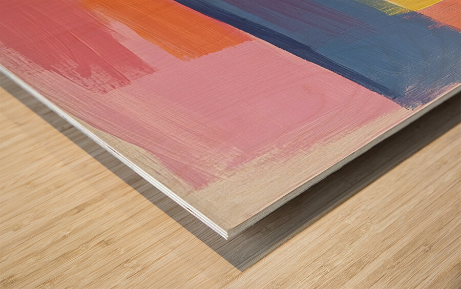 Chromatic Horizons 7P3H2N 53 Wood print