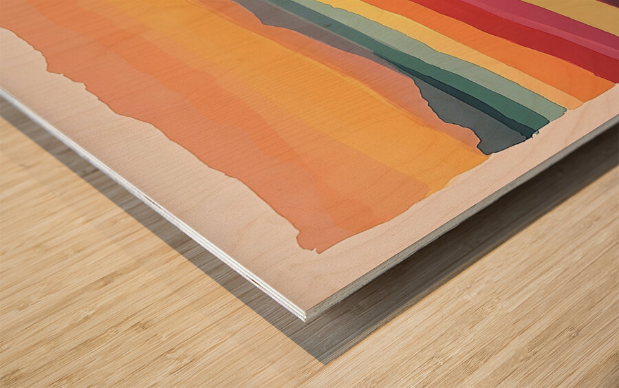 Chromatic Horizons 7P3D2H 53 Wood print