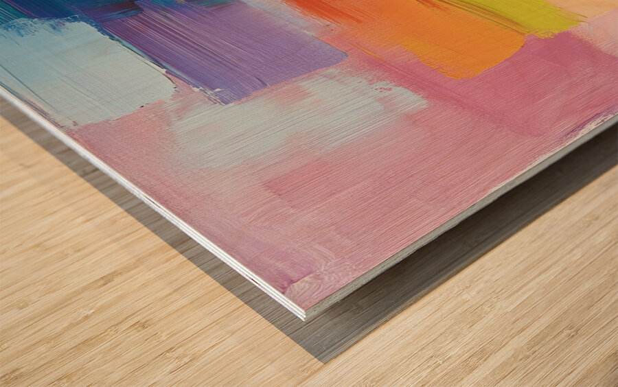 Chromatic Horizons H3N9P2 48 Wood print