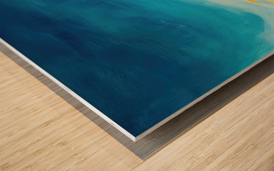 Chromatic Horizons H3P9N2 58 Wood print