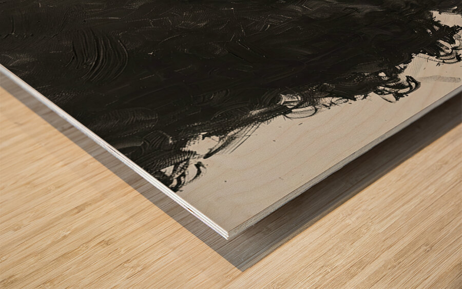 Afro Radiance Portrait 2398N 65 Wood print