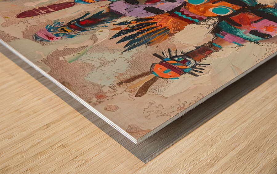 Ancestral Echoes 7P3H2N 55 Wood print