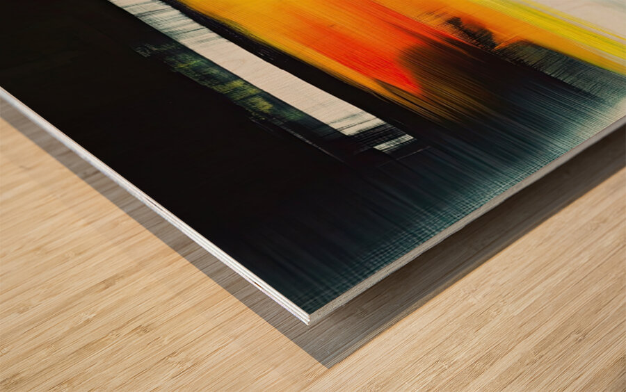 Chromatic Horizon J9N4H2 48 Wood print