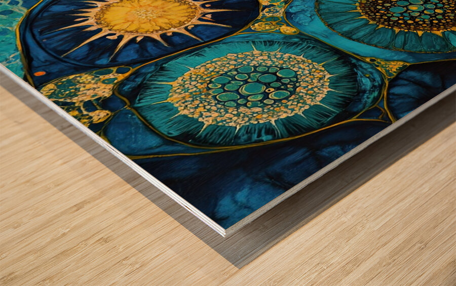 Celestial Blooms ZX492K 57 Wood print