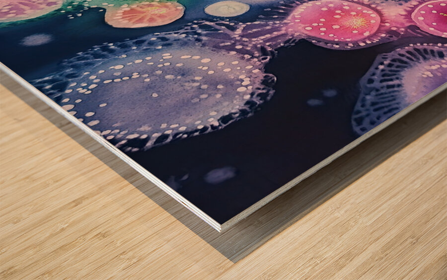Celestial Bloom NZ92H4 60 Wood print