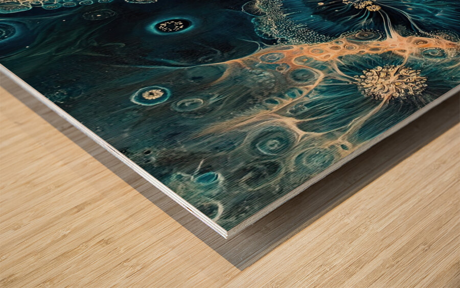 Celestial Bloom NZ92H3 57 Wood print