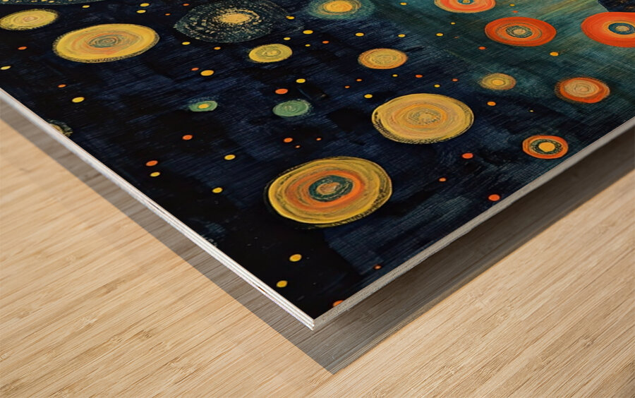Celestial Bloom NZ92H8 60 Wood print
