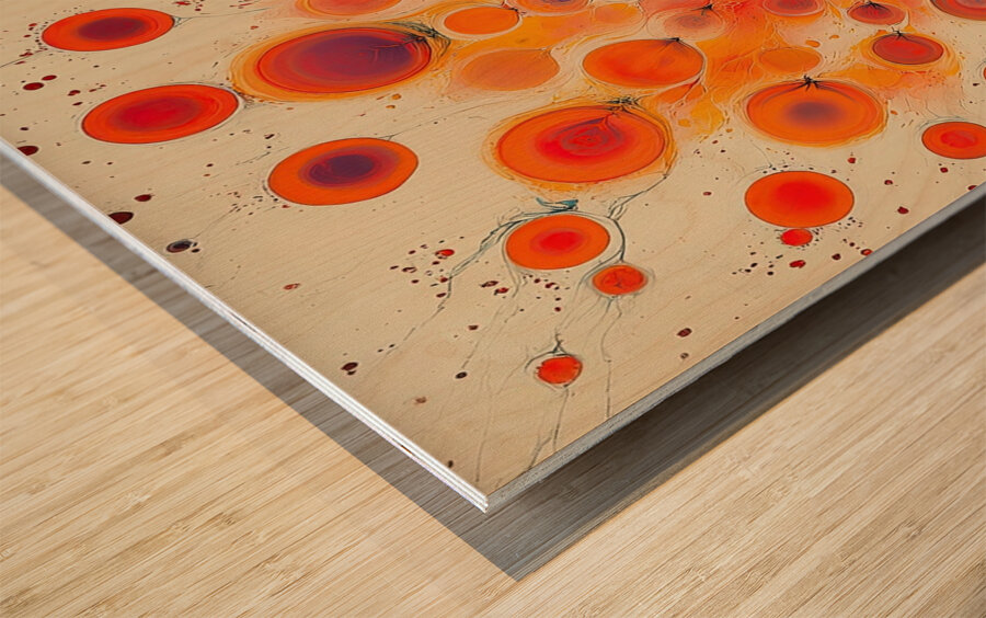 Celestial Bloom QH92P3 57 Wood print