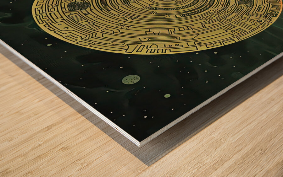 Celestial Circuitry H92N5Z 62 Wood print