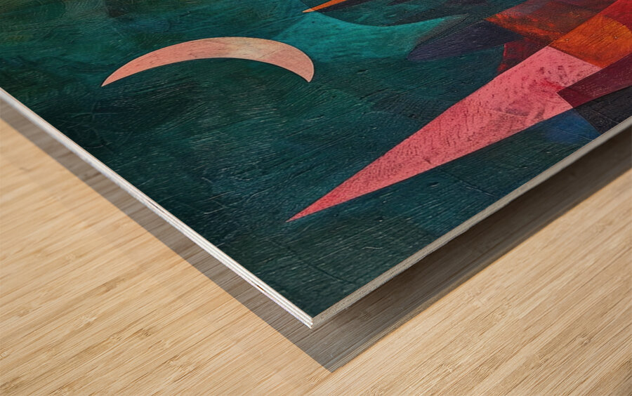 Celestial Cityscape KH295N 63 Wood print