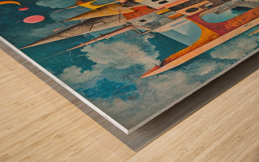 Celestial Cityscape NV93K2 62 Wood print