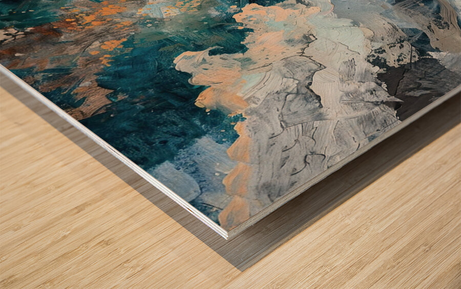 Celestial Crag Ascent H9P4N2 57 Wood print