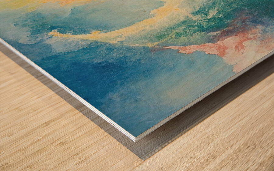 Celestial Embrace H92N3P 63 Wood print