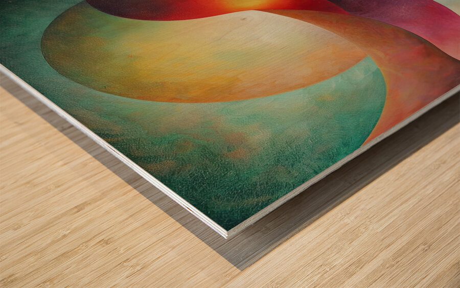 Celestial Embrace H92N3Z 57 Wood print