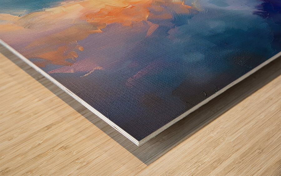 Celestial Embrace H9P4N2 60 Wood print