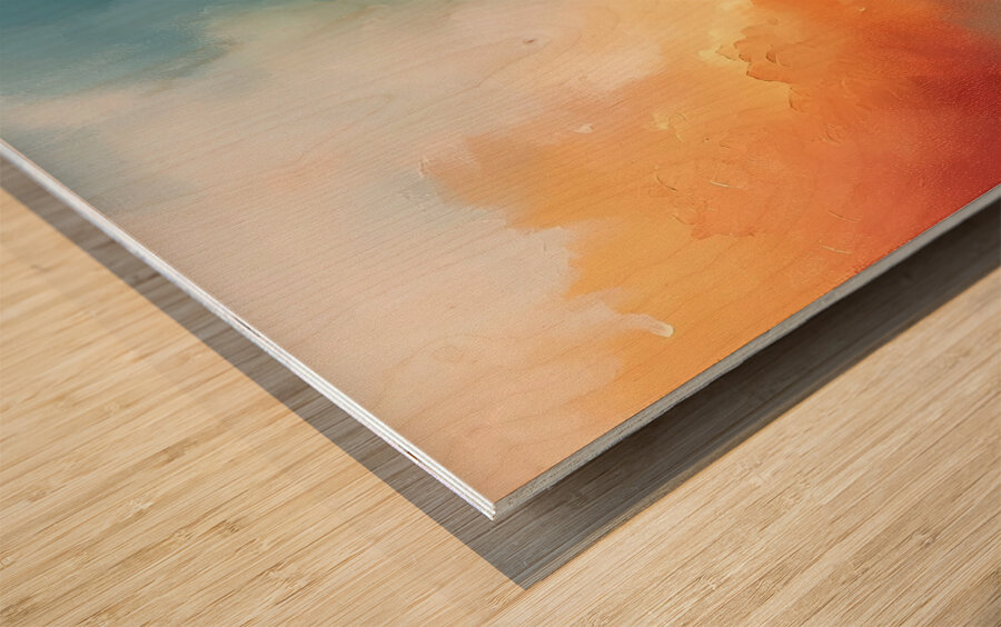 Celestial Embrace ZX49K2 45 Wood print