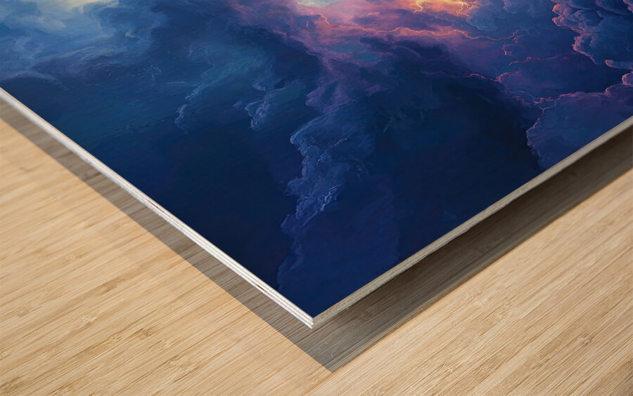 Celestial Fury Unleashed JH92N3 65 Wood print