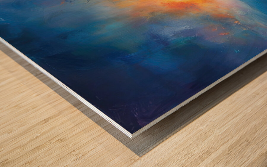 Celestial River Flows H429PN 57 Wood print