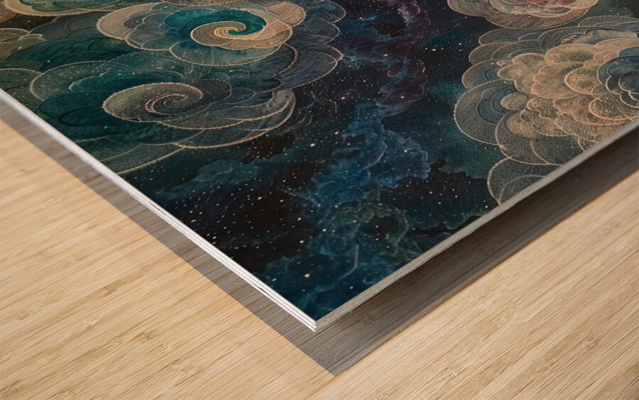 Celestial Roses Bloom 92HJ8 60 Wood print