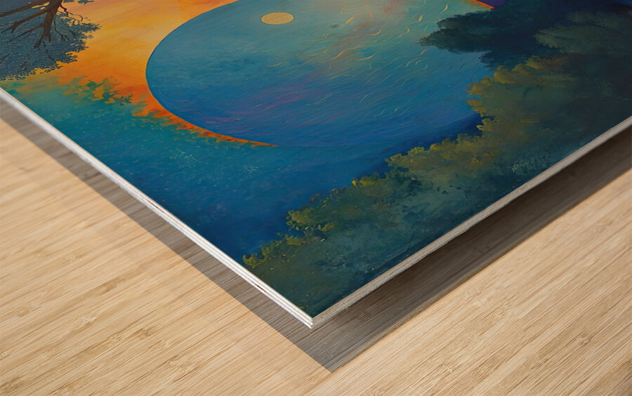 Celestial River Path 9H2N5B 60 Wood print