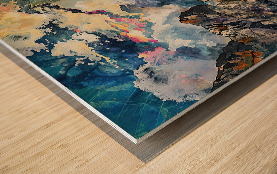 Celestial Precipice H79N2Z 58 Wood print