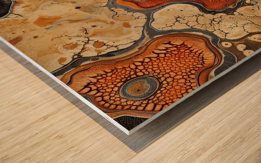 Cellular Cosmos 7H29P4 45 Wood print