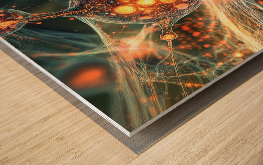 Cellular Genesis H92N5Z 62 Wood print